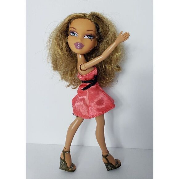 Vtg Bratz Doll Yasmin Funk N Glow Fashion Doll Golden Blond Hair Blue Eyes 2001 - Picture 5 of 8